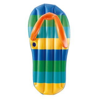 Beach Striped Flip Flop 71-inch Inflatable Pool Float