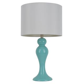 28-inch Light Blue Table Lamp