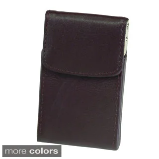 Royce Leather Genuine Leather Vertical Framed Card Case