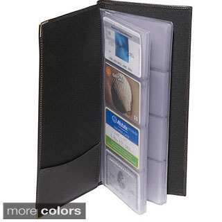 Royce Leather 96-capacity Business Card File
