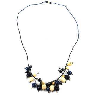 Handmade Faire Collection Cloud Forest Necklace in Midnight (Ecuador)