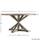 Benchwright Rustic X-base Round Pine Wood Dining Table by iNSPIRE Q Artisan - Thumbnail 10