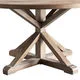 Benchwright Rustic X-base Round Pine Wood Dining Table by iNSPIRE Q Artisan - Thumbnail 5