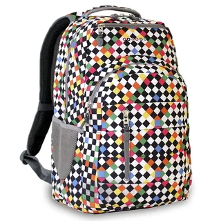 J World New York Carmen Checkers 15-inch Laptop Backpack