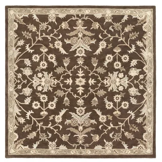 Hand-tufted Karla Traditional Wool Area Rug (9'9 Square)