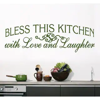 Bless This Kitchen Wall Decal (70-inch x 22-inch)