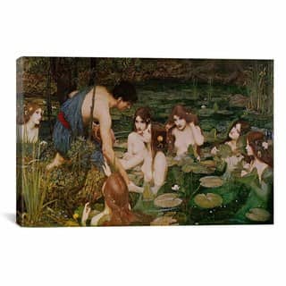 iCanvas Masters Collection Hylas & The Nymphs Canvas Print Wall Art