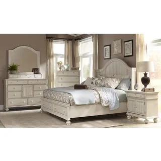 Greyson Living Laguna Antique White Storage Bed 6-piece Set