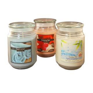 Fresh Scented 18 oz. Candles (Set of 3)