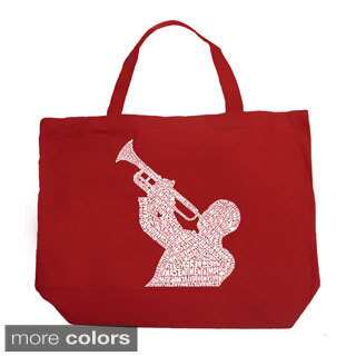 LA Pop Art Jazz Greatest Hits Shopping Tote Bag