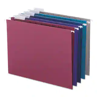 Smead Designer 1/5 Tab Assortment Hanging Folders (Pack of 25)