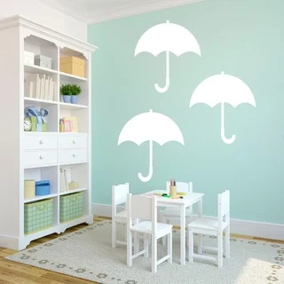 Set of Umbrellas Large Wall Decals