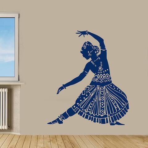 Dancing Indian Woman Sticker Vinyl Wall Art