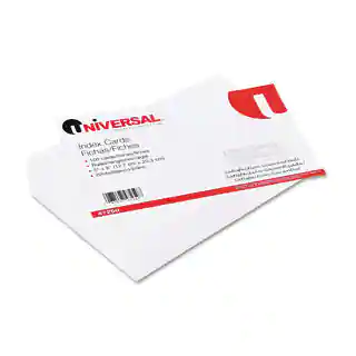 Universal White Ruled Index Cards (10 Packs of 100)