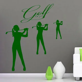 Golf Golfer Sticker Vinyl Wall Art