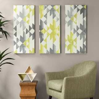 Ink+Ivy Yellow Sierra Gel Coat Printed Canvas 3-Piece Set