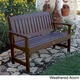 Highwood Eco-friendly Marine-grade Synthetic Wood Lehigh 4 ft. Garden Bench