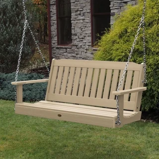 Highwood Eco-friendly Marine-grade Synthetic Wood Lehigh 4 Ft. Porch Swing