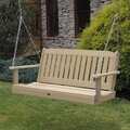 HighWood Marine-grade Synthetic Wood 4-foot Lehigh Porch Swing (Eco-friendly)