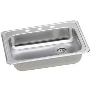 Elkay Gourmet Drop-in Stainless Steel GECR2521RMR2 Bright Satin Kitchen Sink