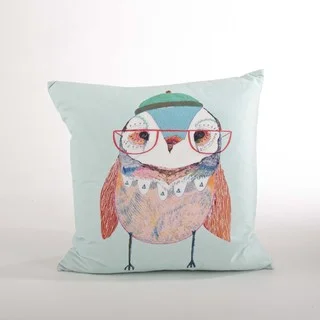 Owl Down Filled 18-inch Throw Pillow