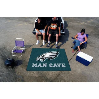 Fanmats Machine-Made Philadelphia Eagles Teal Nylon Man Cave Tailgater Mat (5' x 6')