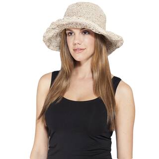 Hemp/ Cotton Mix Wide Brim Sun Hat (Nepal)