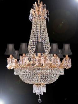 French Empire Empress Crystal Chandelier Lighting H40 x W30