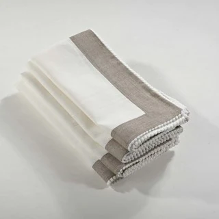 Two-Tone Napkin with Knotted Border