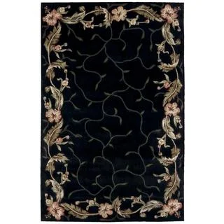 Rug Squared Beaumont Black Rug (3'6 x 5'6)