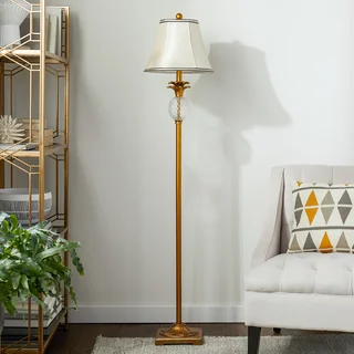 Abbyson Alexandra Antiqued Gold Pineapple Floor Lamp