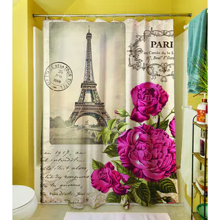 Thumbprintz Springtime in Paris All Roses Shower Curtain