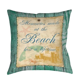 Thumbprintz Memories at the Beach Decorative Pillow