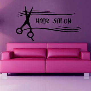 Hair Salon Decor Sticker Vinyl Wall Art