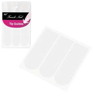 Zodaca White Pattern French Nail Art Guide Manicure Stickers