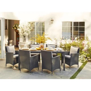 angelo:HOME Napa Estate Grey 7 piece Rectangular Indoor/Outdoor Dining Set