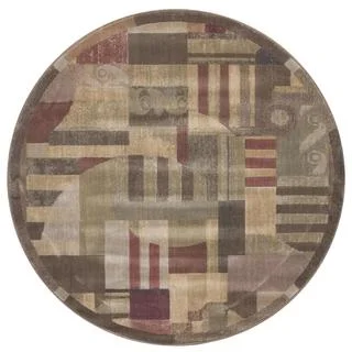 Rug Squared Fenwick 0Ulticolor Rug (5'6 x Round)