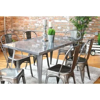 Austin Industrial Metal Dining Table