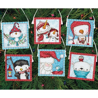 Frosty Friends Ornaments Counted Cross Stitch Kit16 Count Set Of 6