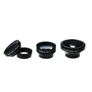 Magnetic 4-in-1 Lens Kit (Fish Eye Lens/ Wide Angle Lens/ Macro Micro Lens/ Telephoto Lens)