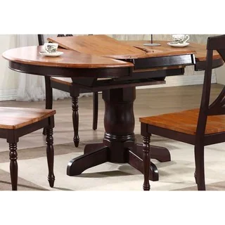 Iconic Furniture Whiskey/ Mocha Round Dining Table