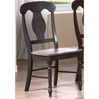 Iconic Furniture Grey Stone/ Black Stone Napoleon Dining Side Chair (Set of 2)
