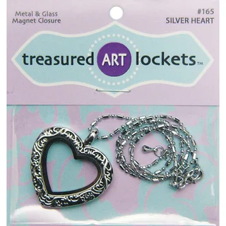 Jewelry Locket 1/PkgSilver Heart