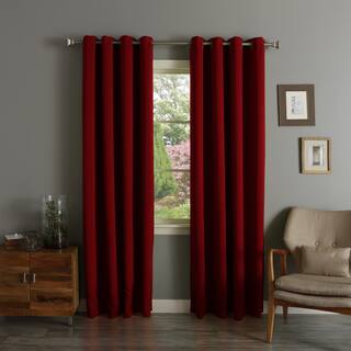 Aurora Home Thermal Insulated Blackout 90-inch Grommet Top Curtain Panel Pair