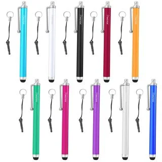 Insten Universal Stylus with 3.5mm Plug Cap For Cellphone/ Tablet/ Samsung Galaxy S6/ Edge/ Apple iPad (Pack of 10)