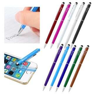 Insten 2-in-1 Capacitive Touch Screen Stylus Ball Pen For Cellphone/ Tablet/ Samsung Galaxy S6/ Edge/ Apple iPad (Pack of 10)