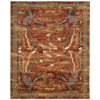 Barclay Butera Dynasty Imperial Persimmon Area Rug by Nourison (7'9 x 9'9)