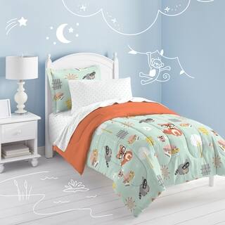 Woodland Friends Twin-size Bed in a Bag with Sheet Set