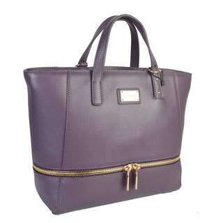 Mllecoco Genuine Leather Zipper Tote Handbag