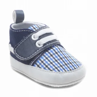 Blue Baby Check Shoes